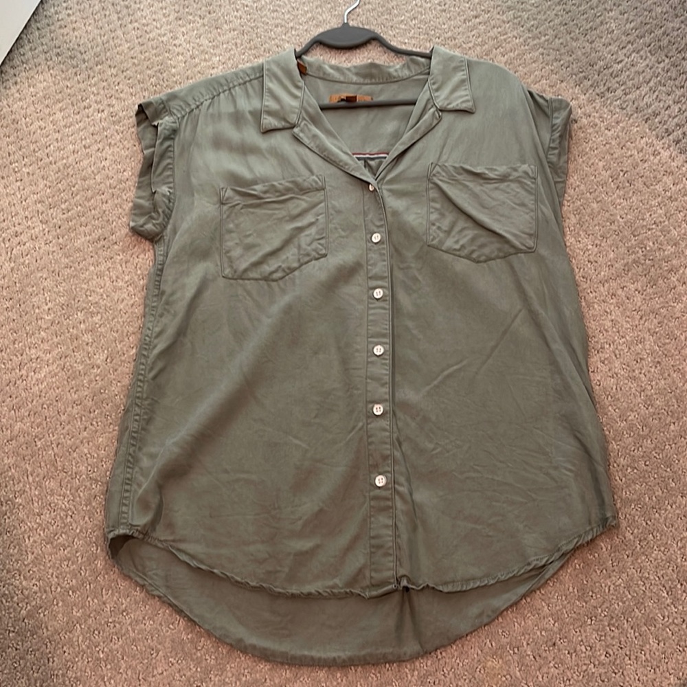 Olive Green Button Down